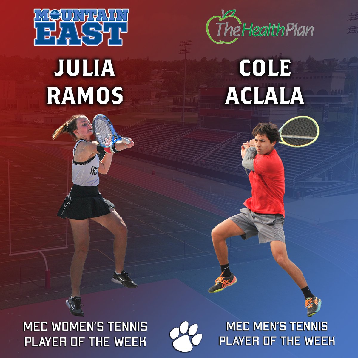 It's a sweep of the awards for @FrostburgTennis, congrats Julia and Cole! #BobcatPride