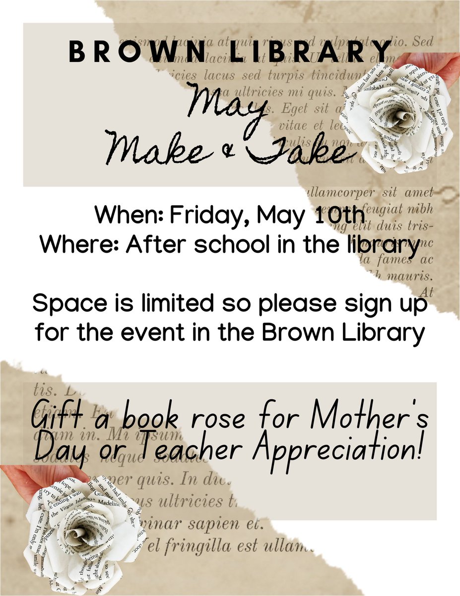 May's Make & Take is just in time for Mother's Day and/or Teacher Appreciation Week! Inspired by @cuethelibrarian & @autumninthe956 Thankful for them sharing the tutorial at #txla24 Let's see if I can pull this off! @pjgailey215 @bulldogsbms1 @EPISDLibraries
