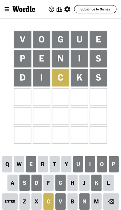 Todays wordle isn&rsquo;t going well so far https://t.co/l5JAUF2Vmk