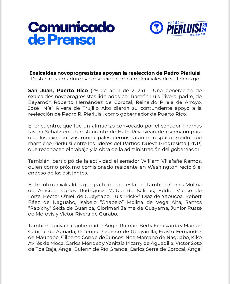 ¿COOOOÓMO FUE?!!! 

¿Que Ramón Luis Rivera Padre acaba de endosar a @pedropierluisi ?! 

Se prendió esto 🔥🔥🔥🔥

🌴🌴🌴🌴🌴

#FaltaPoco