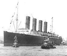 1 May 1915: The #Lusitania departs New York City on its 202nd crossing of #Atlantic. Six days later the ship is sunk off Ireland by a German U-boat and 1,198 lives were lost. #WWI #history #HistoryMatters #ad amzn.to/35iyV2l