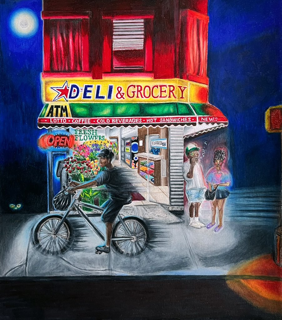 Ode To Summer Nights colored pencils