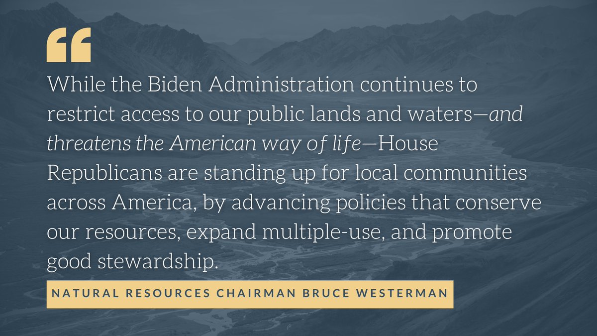 🎙️@RepWesterman: With our adversaries expanding their malign influence across the globe, it's past time to embrace American energy. @HouseGOP is standing up for local communities across the country, by advancing policies that harness our resources and promote good stewardship.