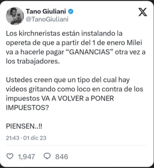 ¿Se acuerdan del Tano Giuliani? Jajajajajaaj