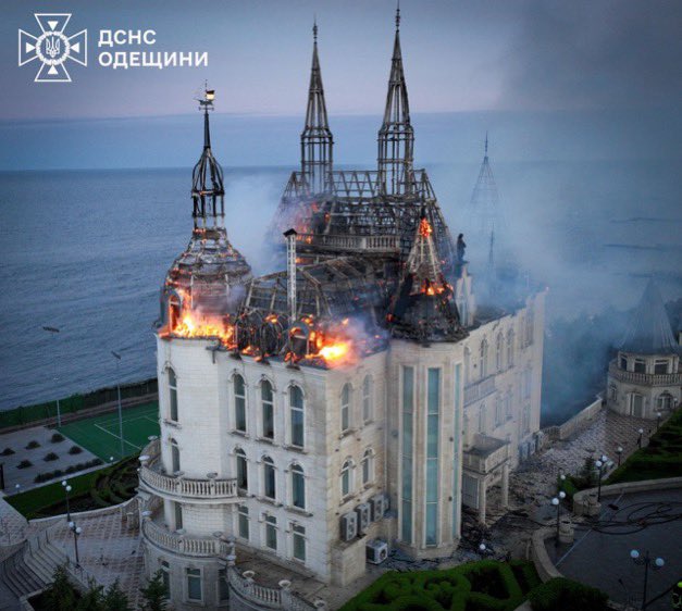 Notre-Dame fire in Paris in 2019 - 3 non-fatal injuries. Kivalov Estate fire in Odesa TODAY - 4 people dead, 32 injured, 25 hospitalized, including two children and a pregnant woman. Will this russian terror attack receive the same media coverage it deserves?