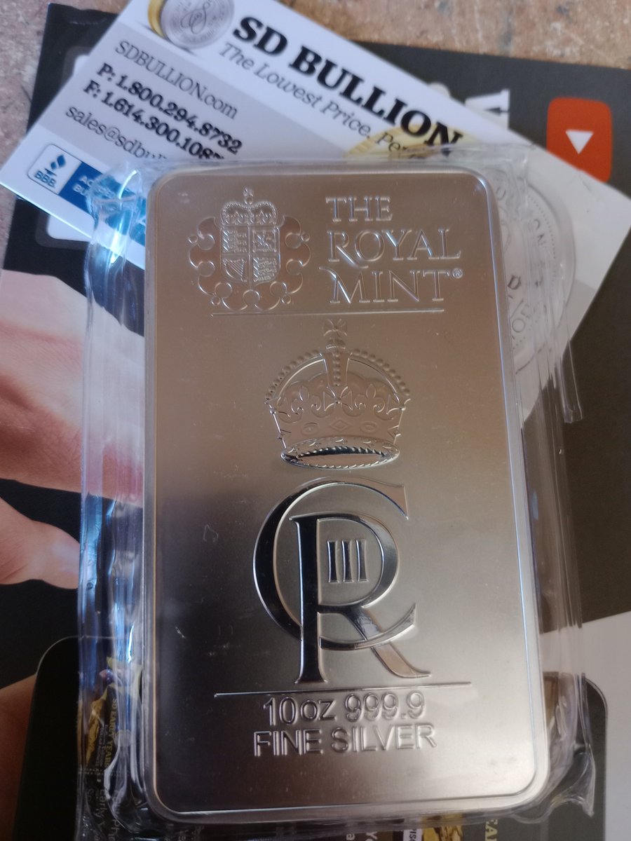 Mail Call! 10oz Royal Coronation bar, 6000 mintage. No charles head 👍🏻