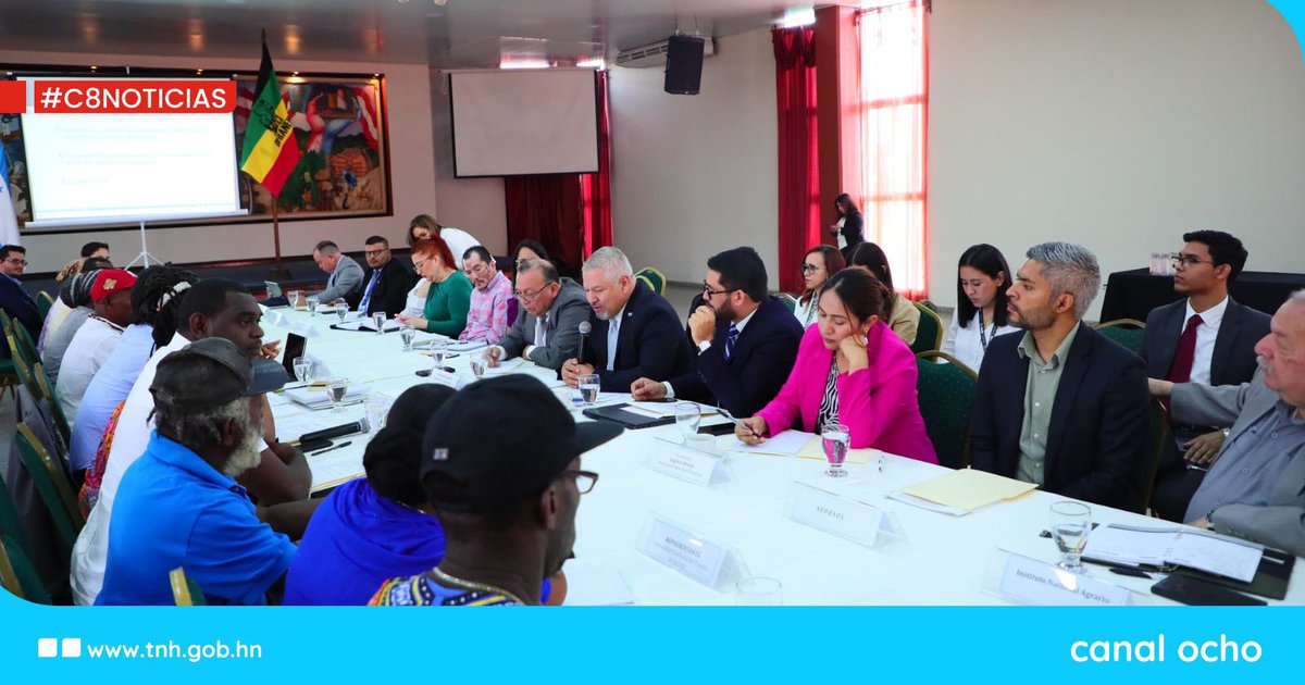 #Canal8 || 🔴El canciller @EnriqueReinaHN, encabezó la primera reunión de la Comisión Intersectorial de Alto Nivel para el Cumplimiento de las Sentencias emitidas por la Corte Interamericana de Derechos Humanos (CIDH), en los casos 'Comunidad Garífuna del Triunfo de la Cruz y sus…