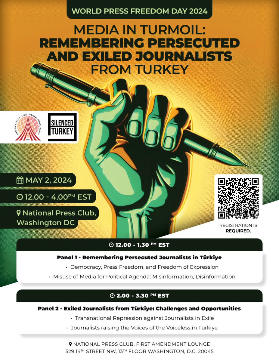 Join us on World Press Freedom Day to honor courageous journalists defending democracy. Together, we'll address challenges to press freedom & uphold our commitment to a free, independent press. Stand with us to defend #PressFreedom! #WPFD2024 docs.google.com/forms/d/15mIFy…