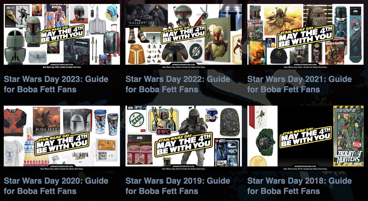 Working on our 9th annual guide to #StarWarsDay sales for #BobaFett fans... 📝 Since 2016 we've been tracking down deals to help on your 'bounty' hunt 🛍️