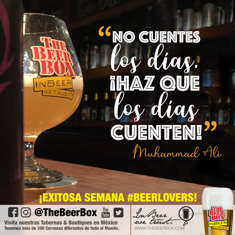 No cuentes los días...
#muhammadali 

#TheBeerBox #InBeerWeTrust