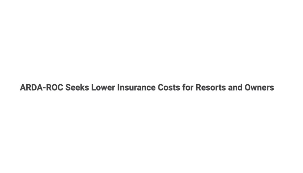 The latest ARDA-ROC blog discusses the insurance crisis and how the team is actively involved in monitoring insurance related legislation, providing comments when it affects timeshare resorts and associations. Click here to learn more: bit.ly/43TjT1c #ARDA360