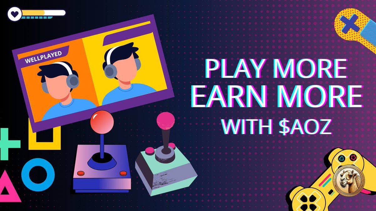 Double the play, double the pay! 
Dive into the $AOZ ecosystem and turn your gaming prowess into profit. 

#GameWithAOZ #PlayAndEarn #CryptoGaming