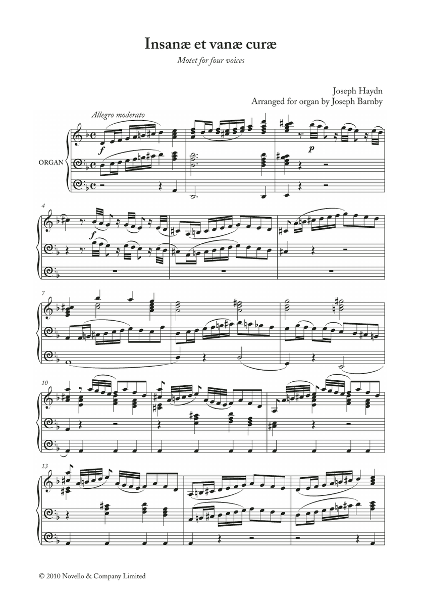 Franz Joseph Haydn Insanae Et Vanae Curae Sheet Music Notes freshsheetmusic.com/franz-joseph-h… #franzjosephhaydn #haydn #classicalmusic