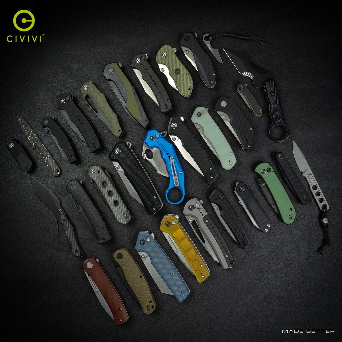 Cool gathering of CIVIVI Knives! How many of them can you name? civivi.com