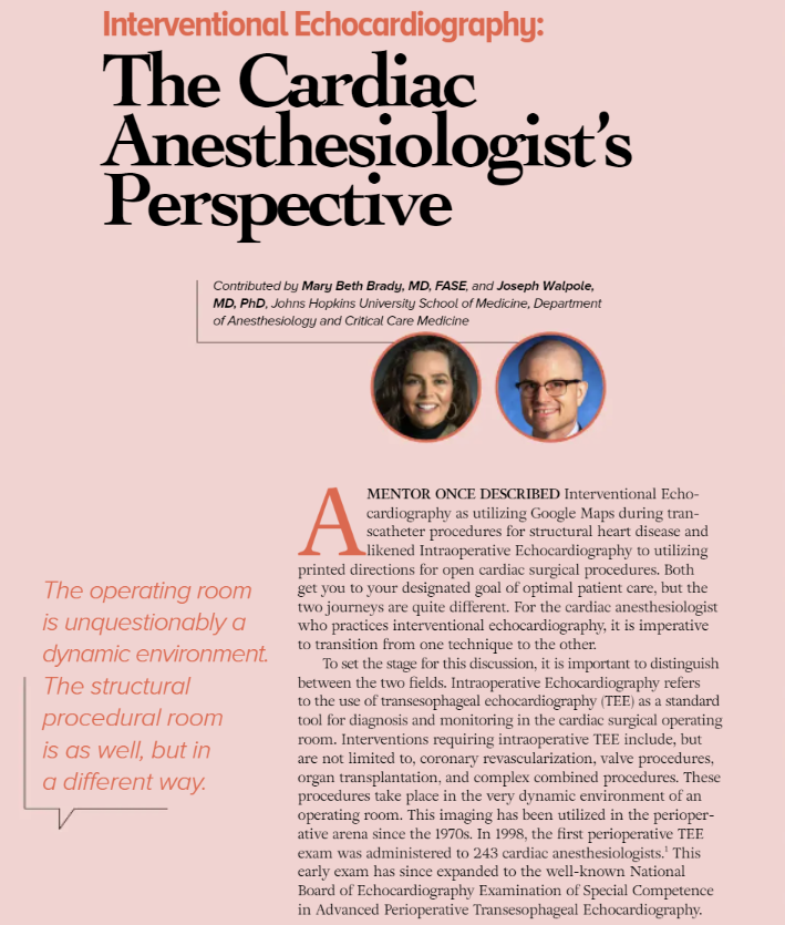 'Frequently, all eyes are on the interventional echocardiographer to diagnose, guide device placement, evaluate treatment benefit, revise treatment, rethink treatment options and perhaps, start all over again.' Read our #EchoMagazine article: bit.ly/4bbu1Vq