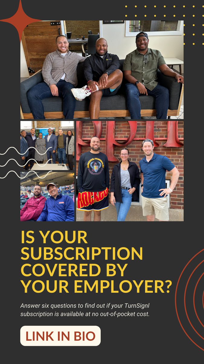 TurnSignl (@turnsignl) on Twitter photo Wondering if your TurnSignl subscription might already be covered? Check out the link in our bio to find out! Wondering if your TurnSignl subscription might already be covered? Check out the link in our bio to find out!