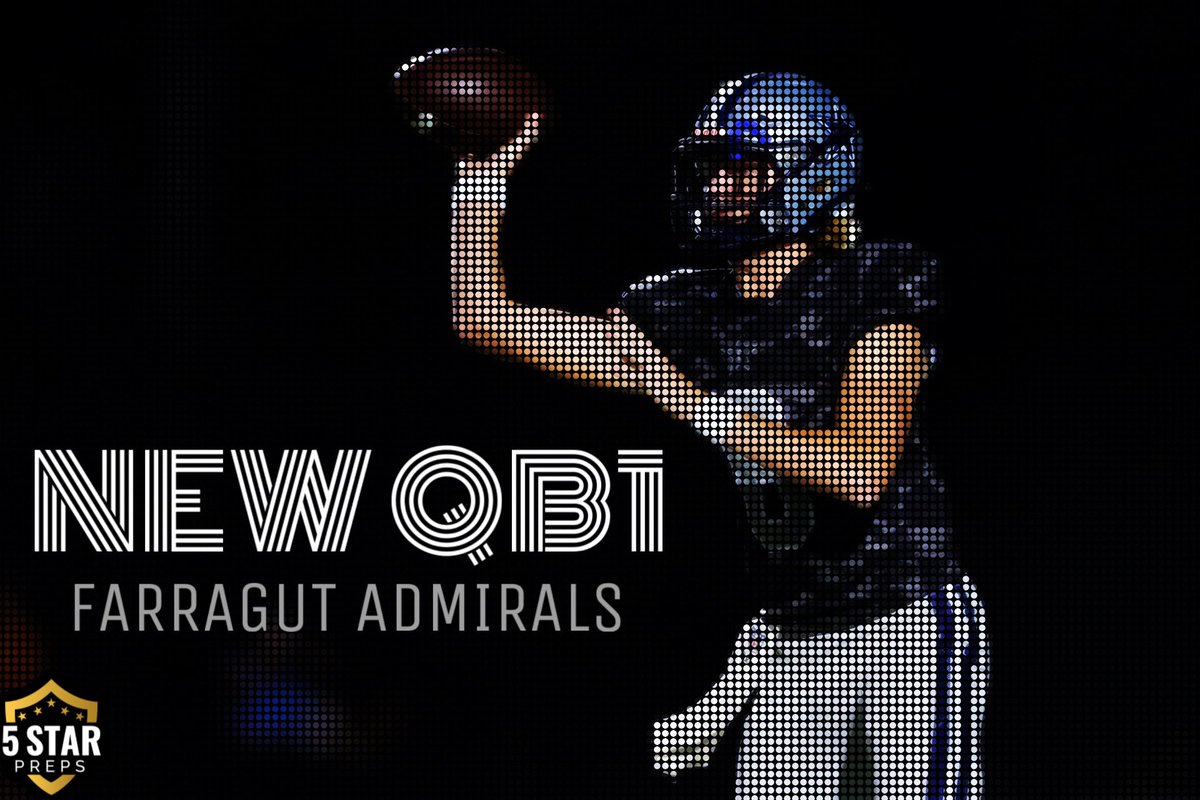 ⭐️ THE NEW QB1s, part IX ⭐️ The Farragut Admirals must find a new starter at QB in HC Geoff Courtney’s first season at the helm. Here’s more about the QBs in the mix for the starting job. THE READ ▶️ 5starpreps.com/articles/the-n…