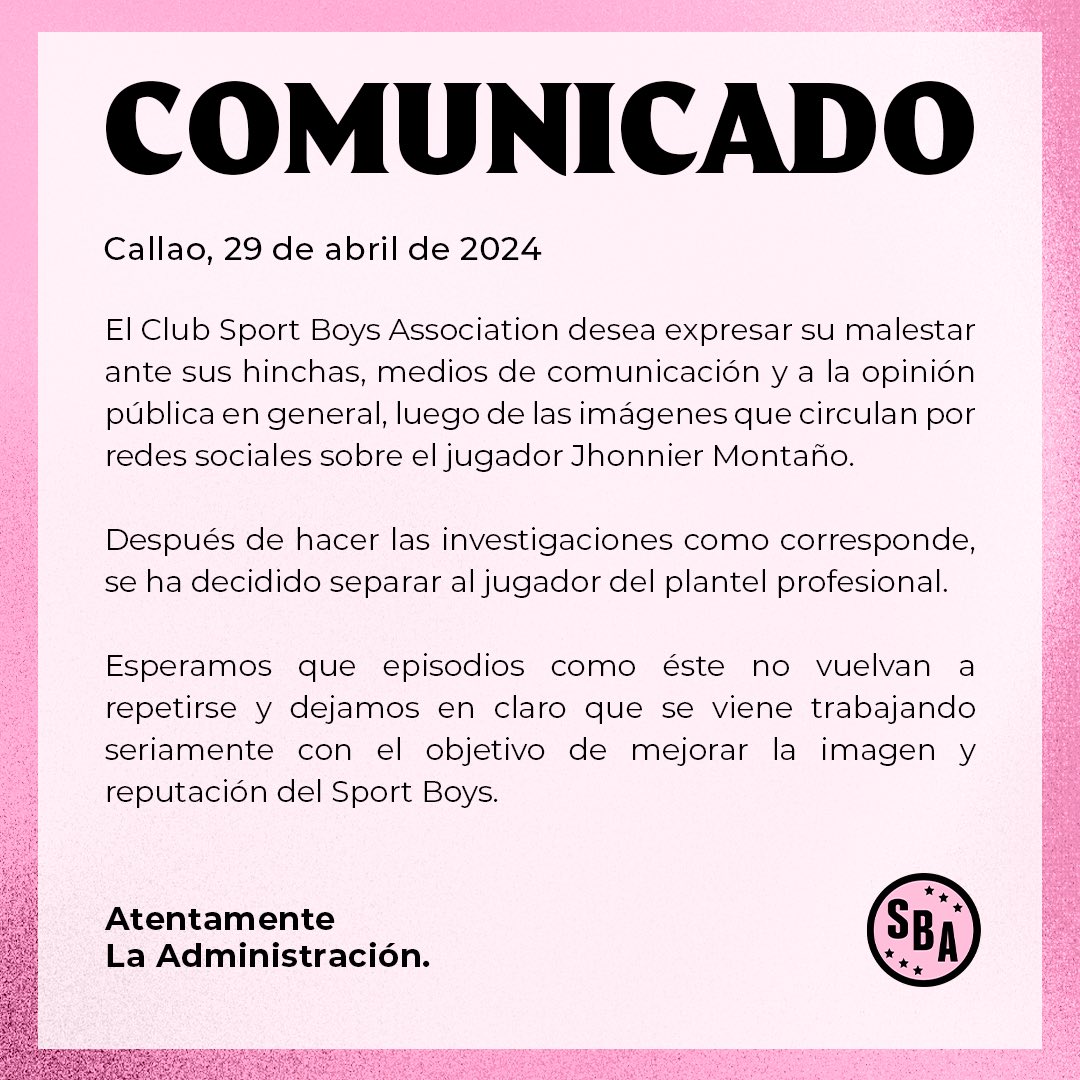 Comunicado.