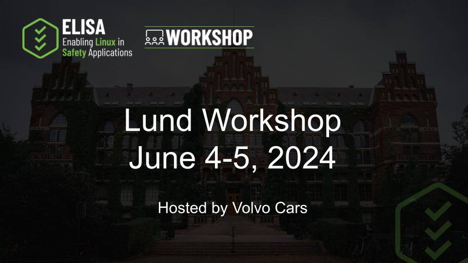 .@volvocars is hosting the #ELISAWorkshop in Lund on June 4-5 & giving presentations like the digital safety belt by Robert Fekete & the constant flow of increasing challenges for the safety staff by Hakan Sivencrona. Learn more: hubs.la/Q02vs0lb0 @ProjectELISA