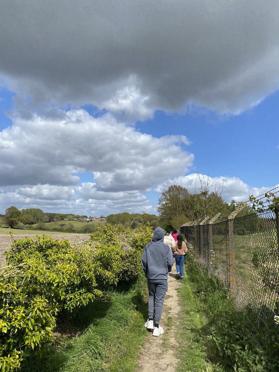 Boarders on one of our Sunday walks out to the shop and following new footpaths around the local area (with a much loved pit stop at the park!) @RHSSuffolk #partofRHS