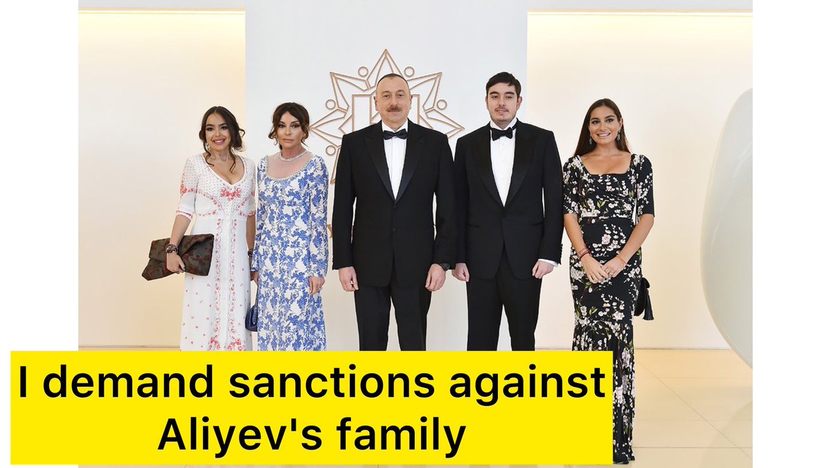 It is very interesting why sanctions have not been applied against members of the Aliyev family so far? For example, Aliyev's daughters own properties and billions of dollars in London, Dubai, Paris and many countries around the world. All the wealth they have belongs to the