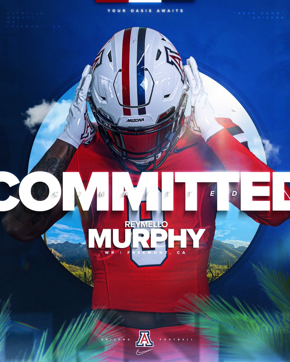 youtu.be/b-zBCfggP78 My No. 4 WR from the transfer portal just committed to the Arizona Wildcats. Former ODU WR Reymello Murphy led ODU in receiving in 2023 and now he's going to be catching passes from Noah Fifita. Murphy gets added to an already elite WR room. Follow the