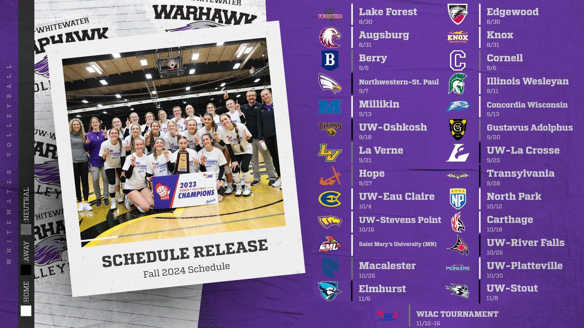 📢RELEASED OUR FALL SCHEDULE

#d3vb #gohawks #udubdub #poweredbytradition