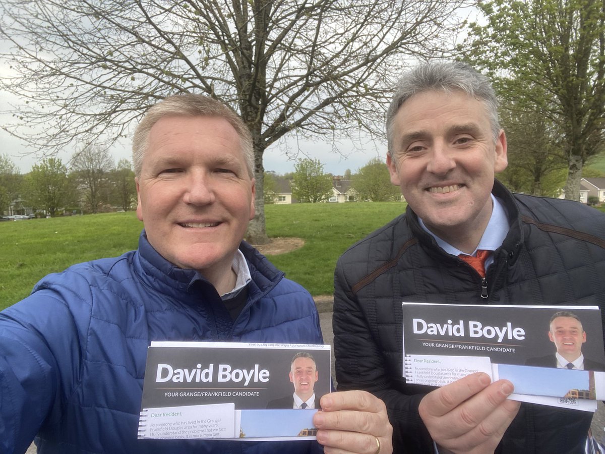 Delighted to canvass with @fiannafailparty candidate David Boyle in Frankfield. David is heavily involved in the local community and would make a fantastic Councillor for the Cork City South Central electoral area.