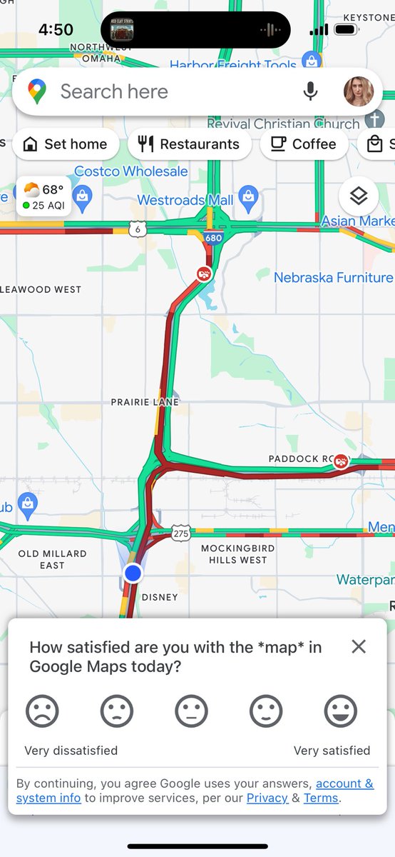 Heads up if you’re traveling to Omaha for the Zach Bryan show tonight. Traffic is extremely backed up due to an accident, may want to consider another route. Not making very fast at all. Hope everyone is okay! Just a heads up. -Coryelle