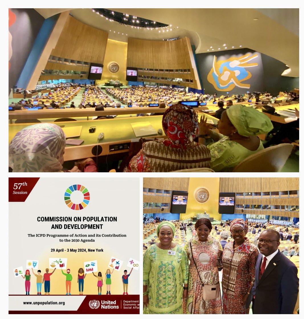 #Today @African_union at the 57th session of the Commission on Population & Dev't #CPD57 at #UNHQ. This year's focus is on assessing the status of implementation of the Programme of Action of the Int'l CPD & its contribution to the #Agenda2030 for #SDGs. 🔗un.org/development/de…