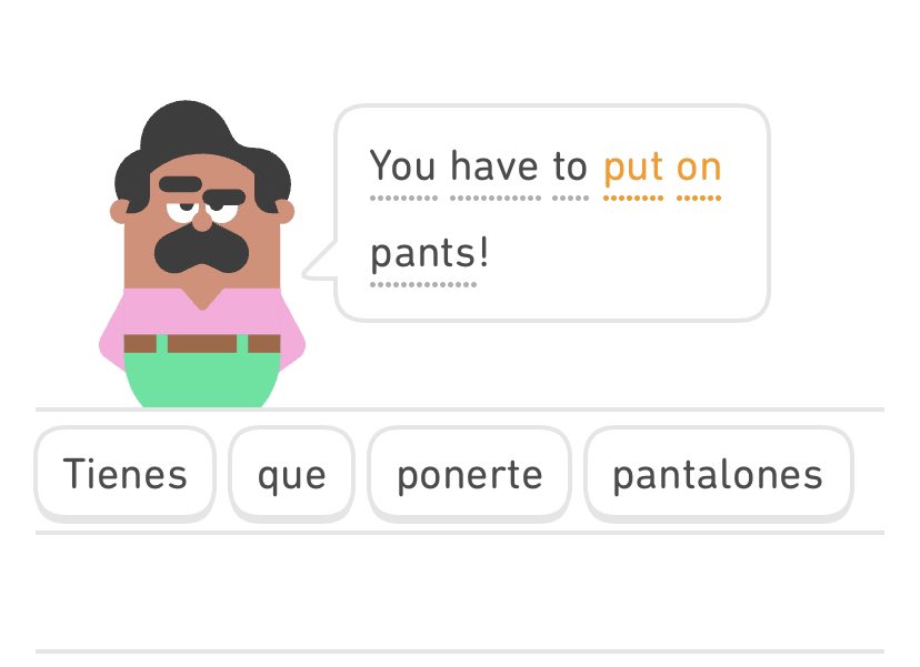 Don’t tell me how to live my life @duolingo