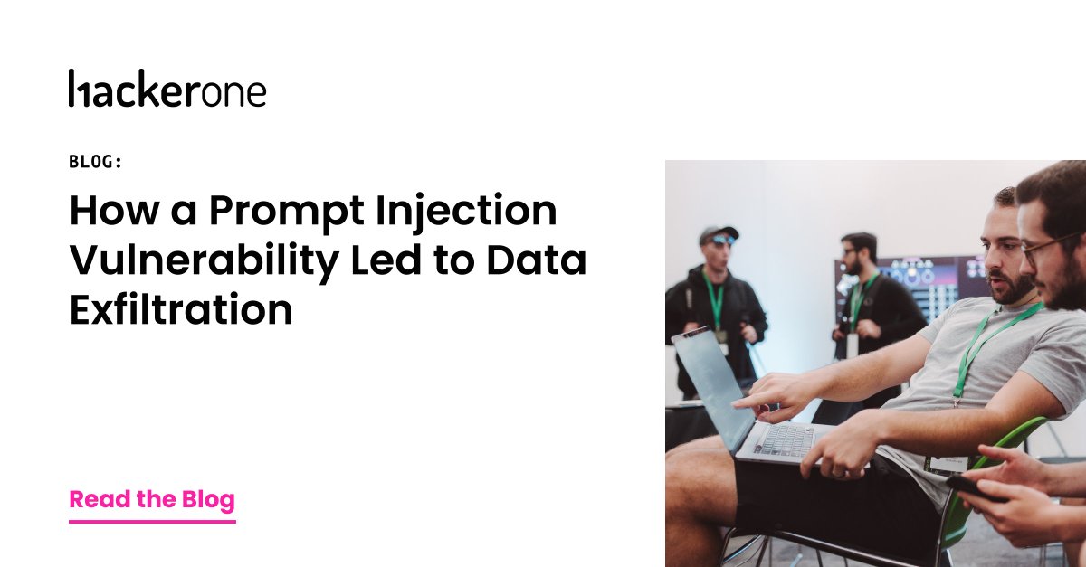 The OWASP Top 10 for LLMs identifies prompt injection as the #1 AI/LLM vulnerability. 📈 In our newest vulnerability deep dive, Technical Services Director Sandeep Singh explains how one attack led to personal data exfiltration. bit.ly/3Qpi8DH