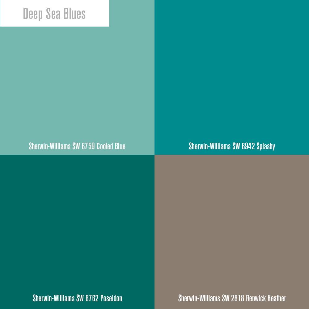 Draw your inspiration from the deep ocean this spring! It'll freshen up your home and give you a nice, calming blend of colors to look at. #HomeStyles