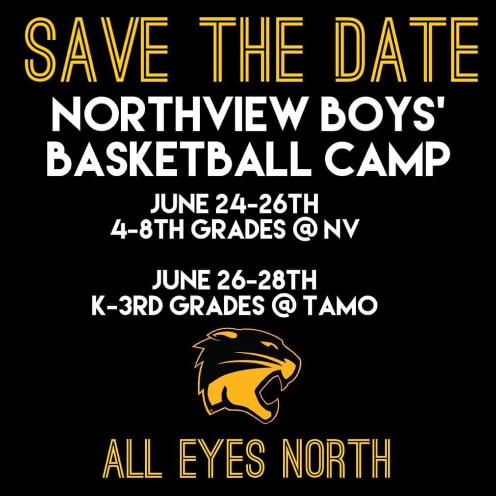 Interested in Northview Boys’ Basketball camp this summer?! Sign up below 🏀 Register: bit.ly/3UAOmhs