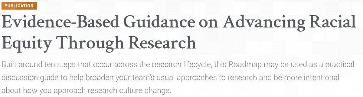 Are you seeking actionable and evidence-based guidance on advancing racial equity perspectives in health systems and policy research? Explore the new Roadmap for Researchers from AcademyHealth. ow.ly/ayP150RqVNy