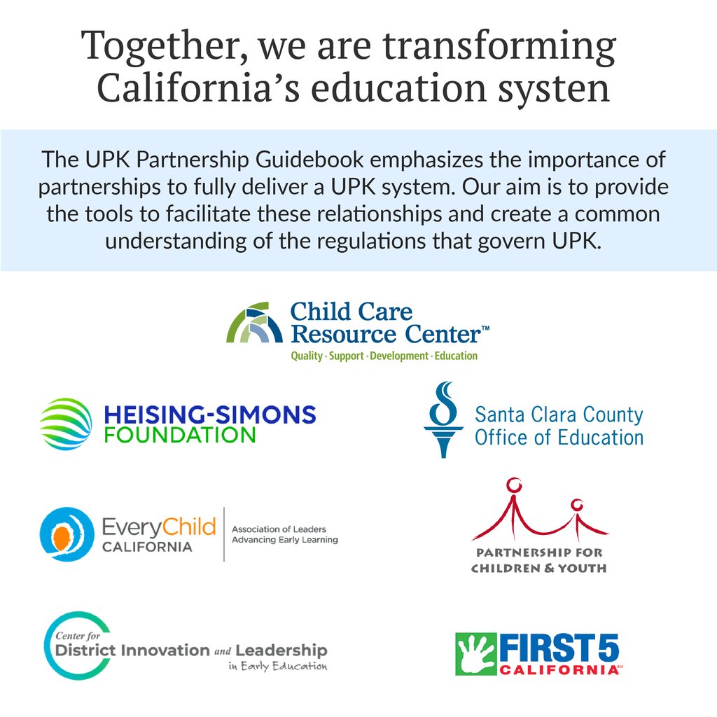 Thanks to funding from @HSFdn, we have developed the UPK Partnership Guidebook website! Access the tools and resources your organization needs to provide full-circle support to children and families today! Visit our website today at upkguidebook.org