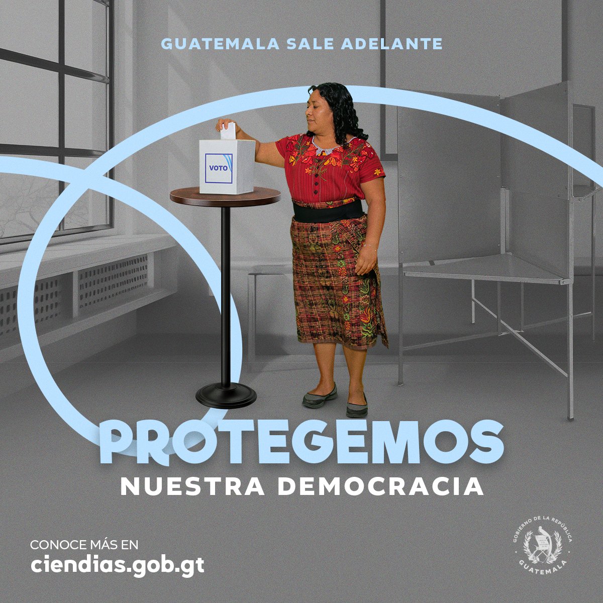 Somos un Gobierno dispuesto a proteger la democracia que tenemos por el pulso del pueblo de Guatemala. #GuatemalaSaleAdelante