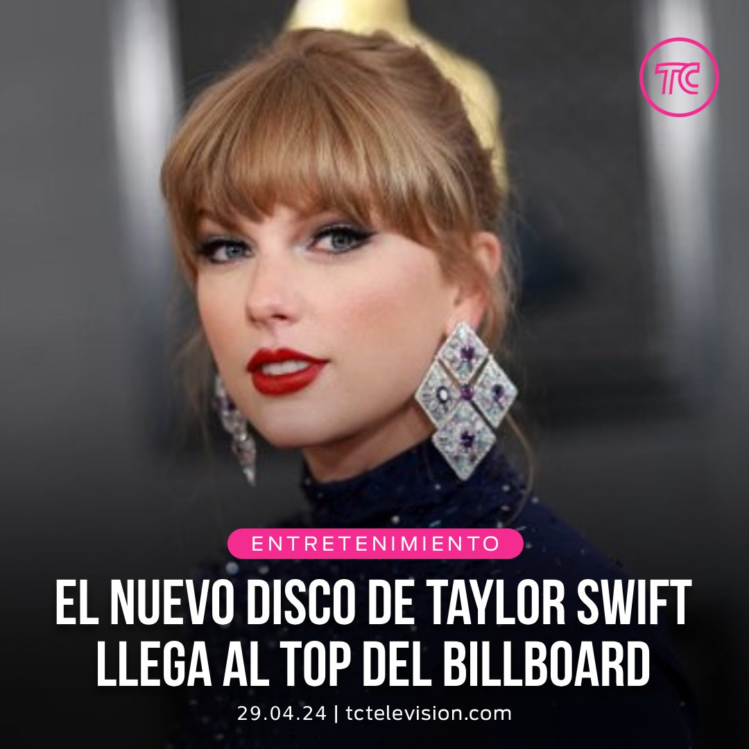 ✨ El nuevo disco de Taylor Swift, #TorturedPoetsDepartment, llegó al número 1 de la lista de ventas Billboard 200, rompiendo récords musicales. Detalles aquí 👉 bit.ly/3xVqRqP