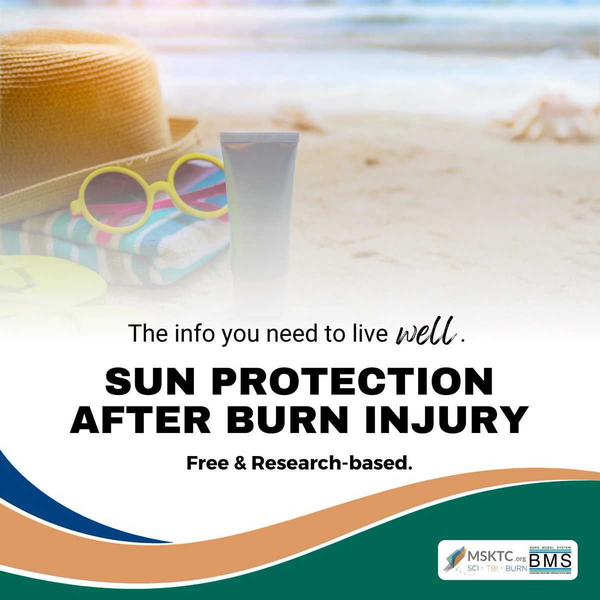 It is nearly impossible to stay out of the sun and be active, but those with #burninjury can choose when they are outside. Check out this #MSKTC factsheet to learn more about sun protection after burn injury. msktc.org/burn/factsheet…