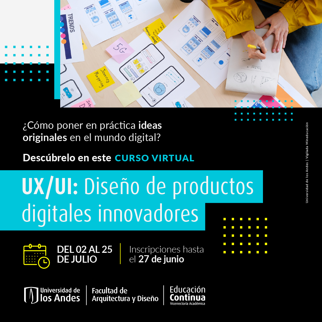 '¡Nunca pares de aprender! Descubre nuevas temáticas de la Facultad de Arquitectura y diseño y Educación Continua: -UX/UI: Diseño de producto digitales innovadores Conoce más sobre estas temáticas y amplía tus conocimientos. Ingresa a: n9.cl/6f3hj @arqdisUA