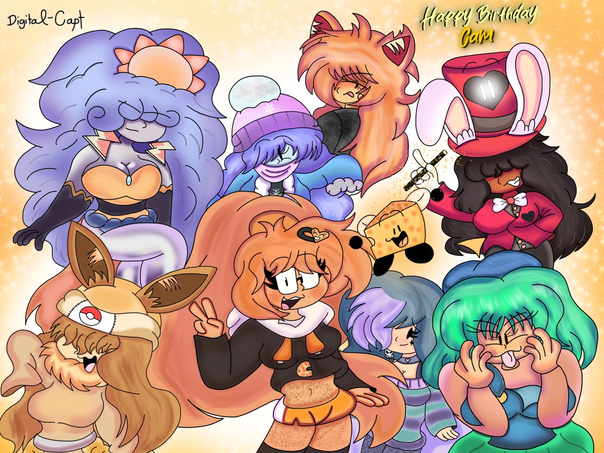 Happy Birthday to @CamsSketchyDra1 Known for his amazing talented work full of beloved OCs! :3