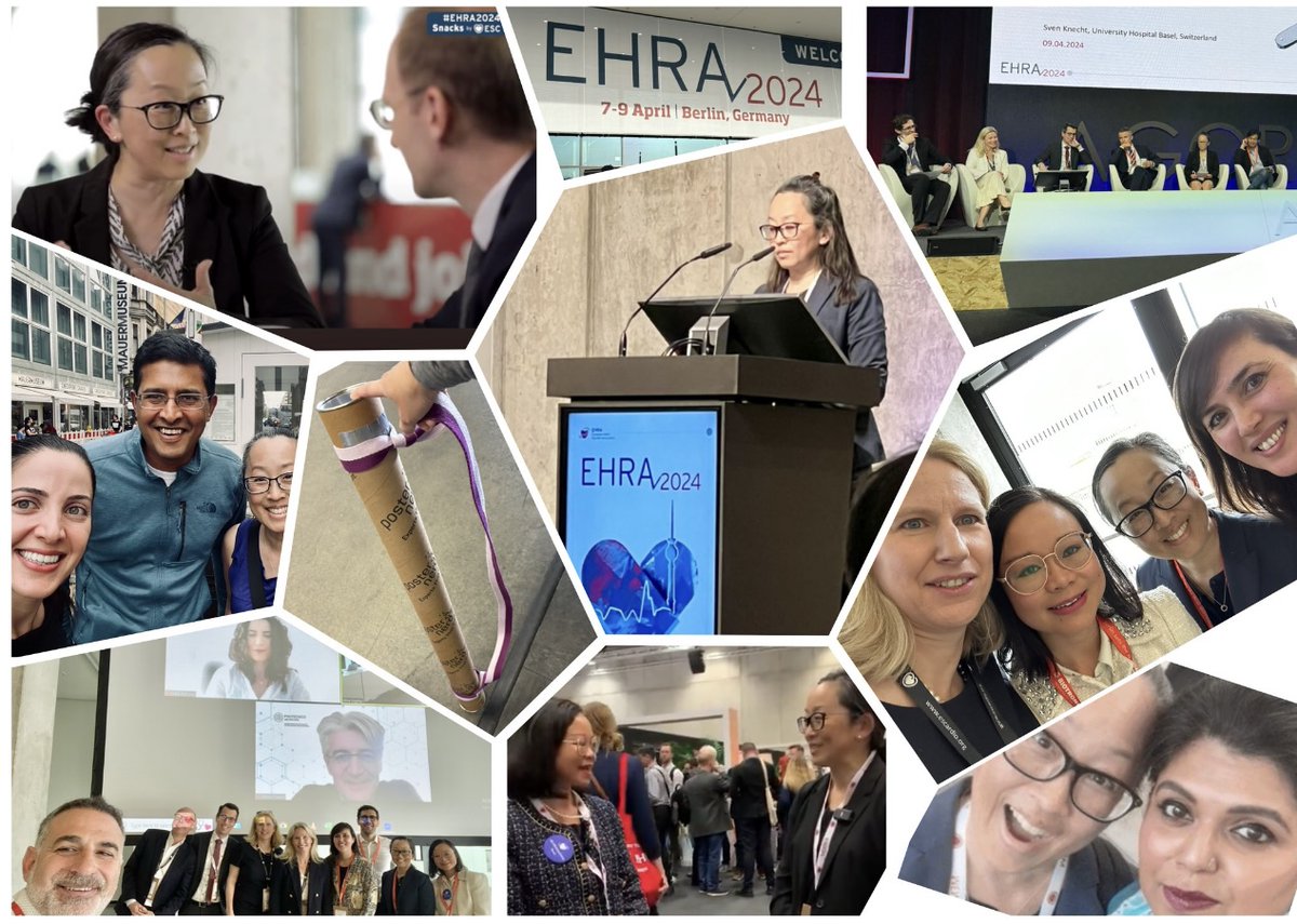 #memorablemonday Congratulations to Dr. Han @netta_doc for her numerous contributions to #EHRA2024 with moderating a late breaking clinical trial in AI and digital health and several scientific sessions, and presenting multiple posters. #bruinhearts #WIC #EPeeps @LosAngelesVA