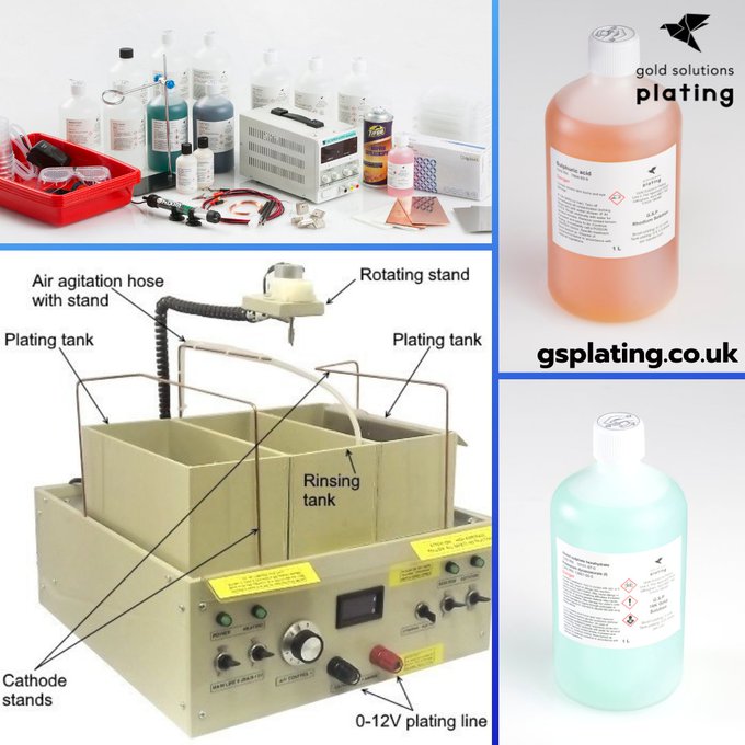 Electroplating kits and supplies for all budgets, we stock all precious metal plating solutions, all prep solutions, anodes, plating machines and more: gsplating.co.uk We also offer free tuition with some set ups! 🎓 #MHHSBD #tuesdayvibe #WorkFromHome