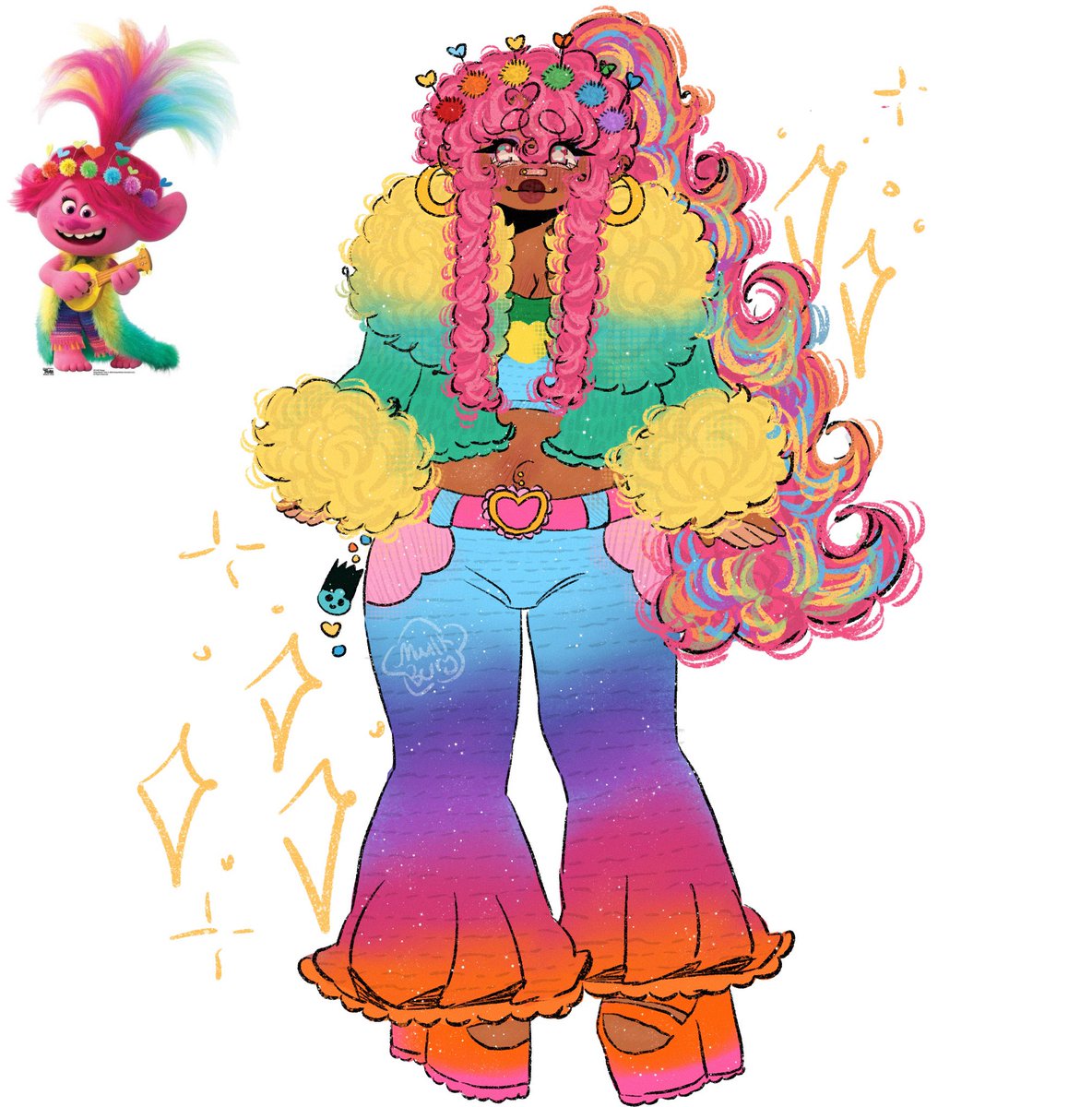 Poppy , party girl🕺🏾💗🌈🎉🪩
#VGenCode #TrollsBandTogether #TROLLSTWT #trolls