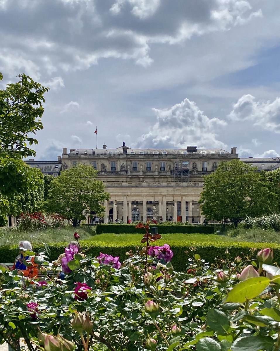Le jardin du Palais Royal est un jardin , paisible , nostalgique enserré dans un superbe ensemble architectural ( construit pour Richelieu au XVII Eme siècle ..)