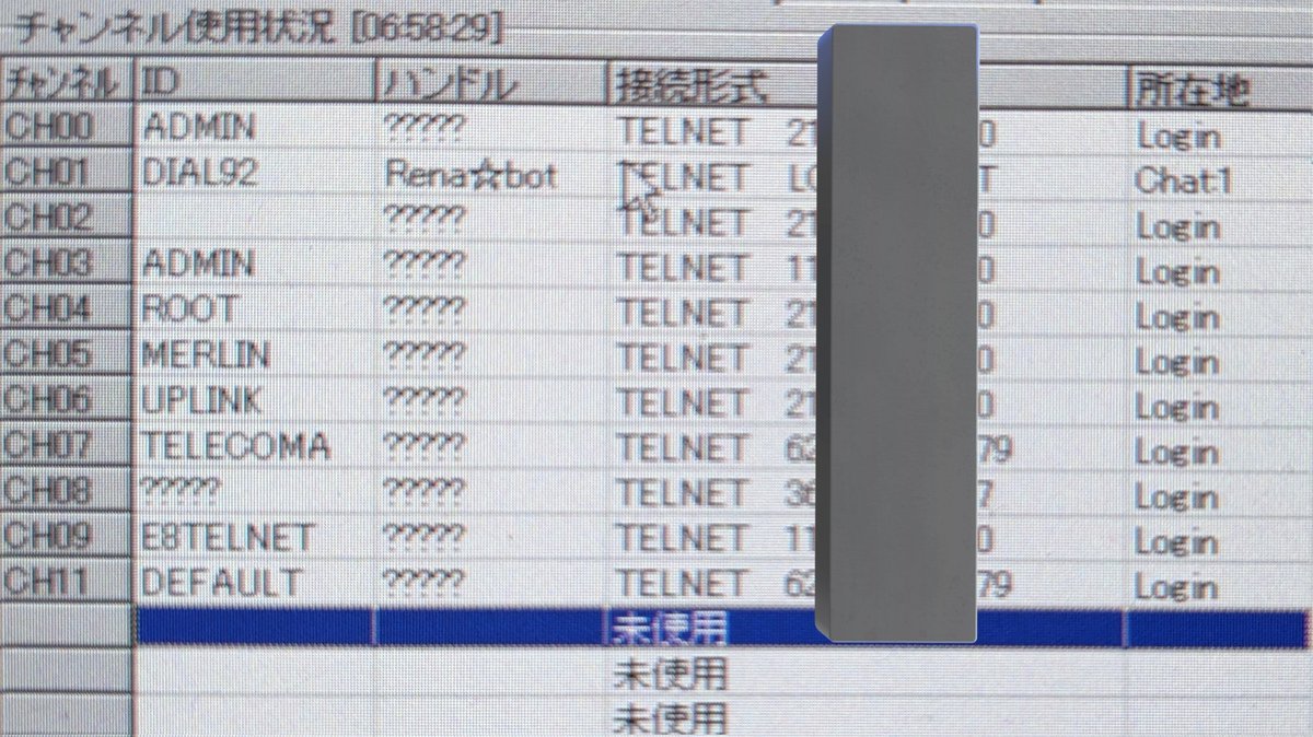 どうみてもTELNET攻撃です。
本当にありがとうございました。