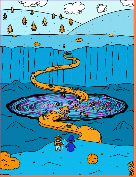 Retosh888's tweet photo. #CATVM is a children's book designed to spread knowledge in a playful and engaging way to all participants in the sector. This page, in particular, is my favorite because it portrays a moment that deeply resonates with my initial experiences in the crypto world. https://t.co/s9Tx2Towsy