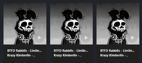 Shout out to @KrazyKimberlin for dropping a dope banger for the @BTFDRabbits community! Gotta support our fellow @Moon_Bats member! Great job KK!! Bats love them rabbits too!! Mint it here: sound.xyz/krazykimberlin…