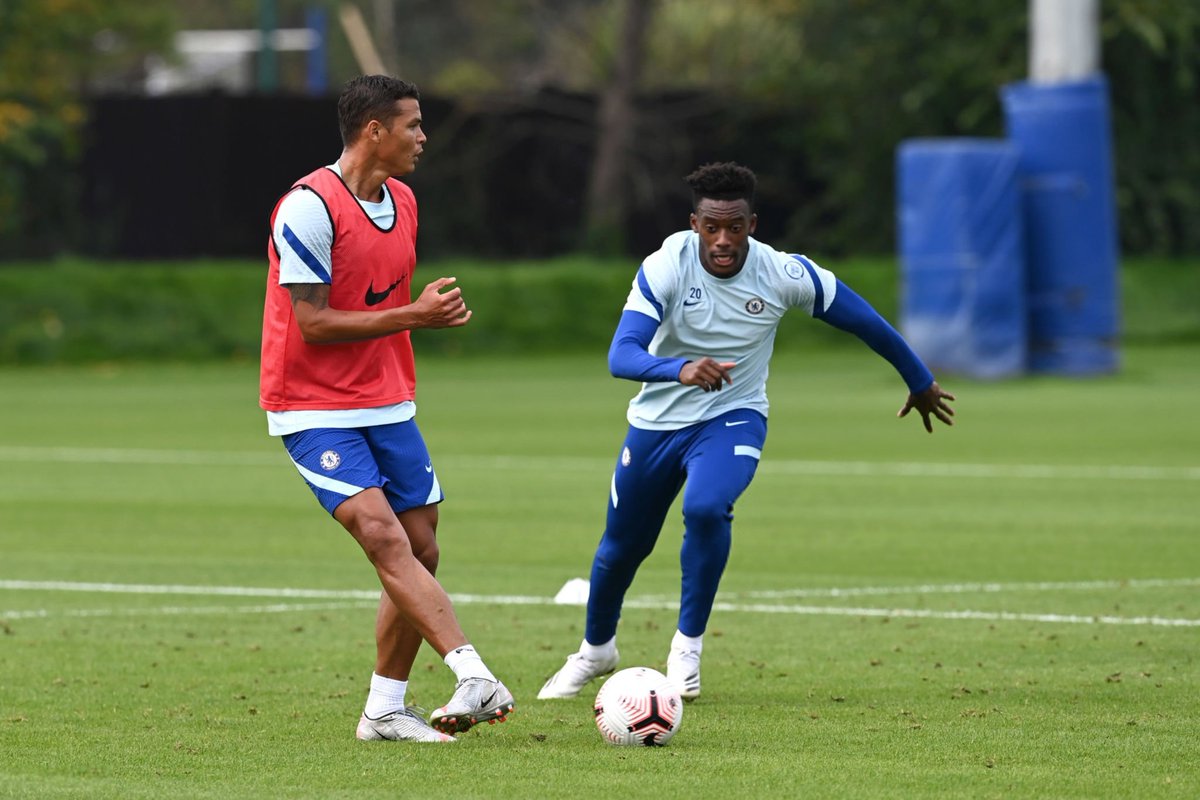 🔙 Thiago Silva's first Chelsea training session, September 2020. #CFC