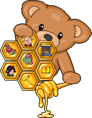 habbearfs's tweet image. 🟡 Desfrute de 7 novos emblemas hospedados no @MeuHabblet.

👸 Vanellope
🍭 Carrinho Açucarado
🍬 Medalha Doce
🔨 Martelo Repara-Felix
🤴 Rei Doce
❔ Question Block
🕹️ Fliperama Conserta Félix Jr.